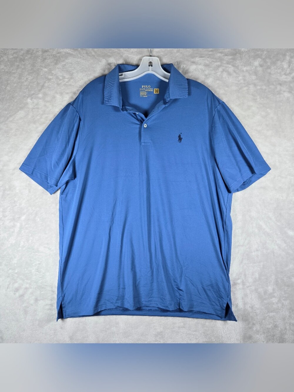 Polo Ralph Lauren Performance Polo Shirt Mens Size L Large Blue Golf Stretch